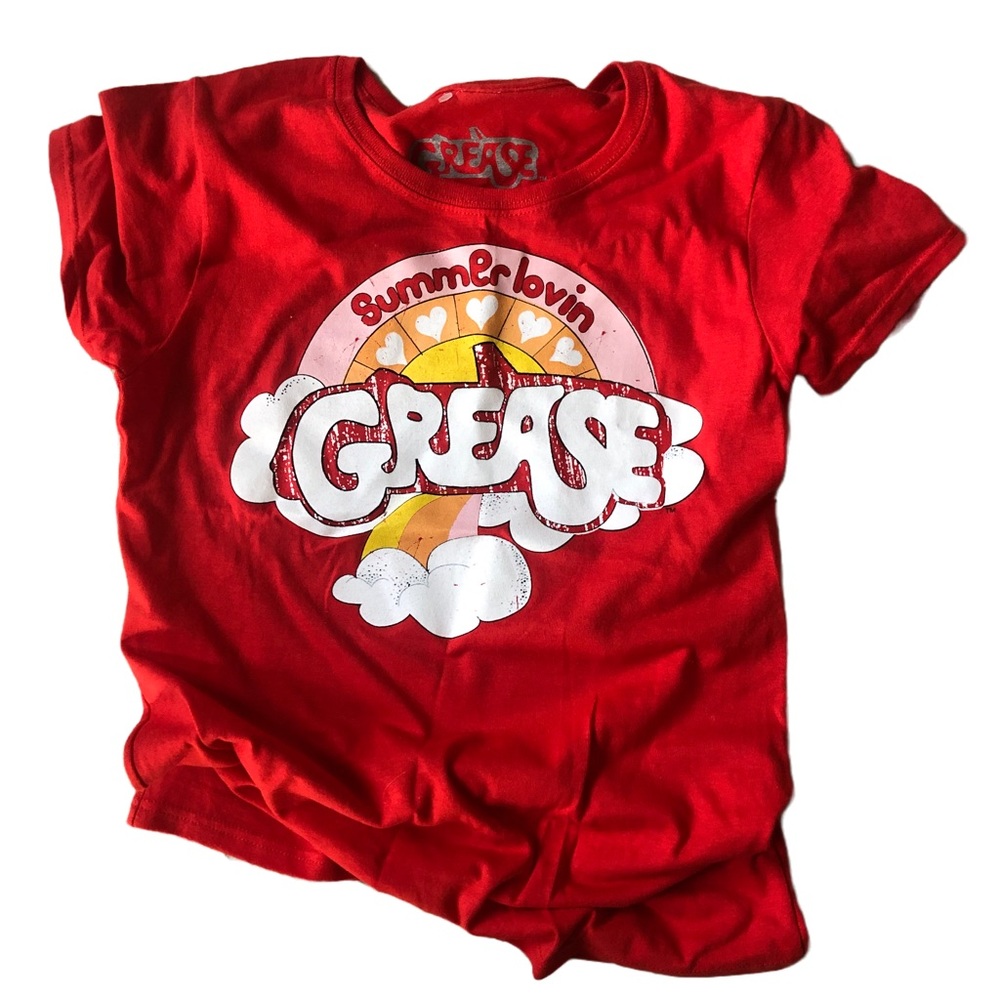 New, never worn, women’s size small t shirt from the movie Grease!